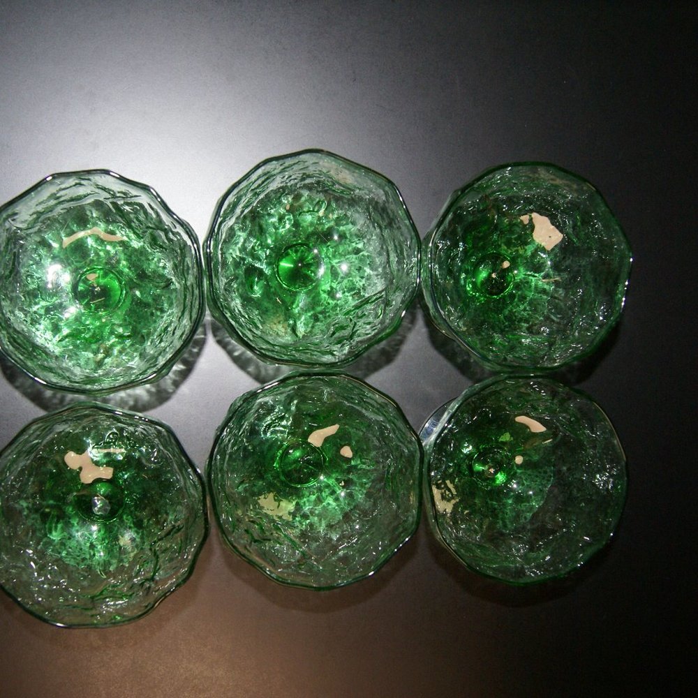 6 PEDESTAL DESSERT BOWLS - Picture 7 of 11